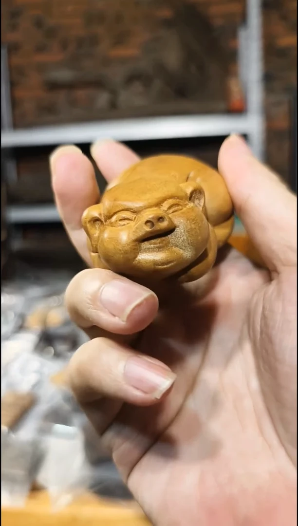 把件楠木（金丝楠）猪猪