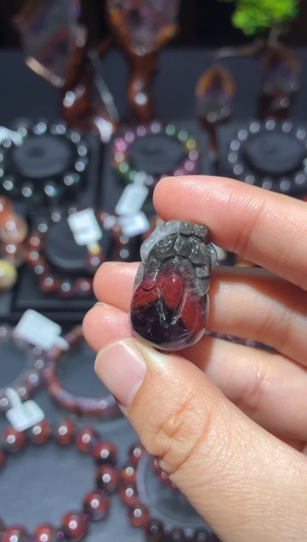 未镶嵌珠宝半成品水晶极光貔貅