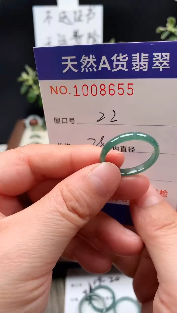 未镶嵌戒指翡翠22#