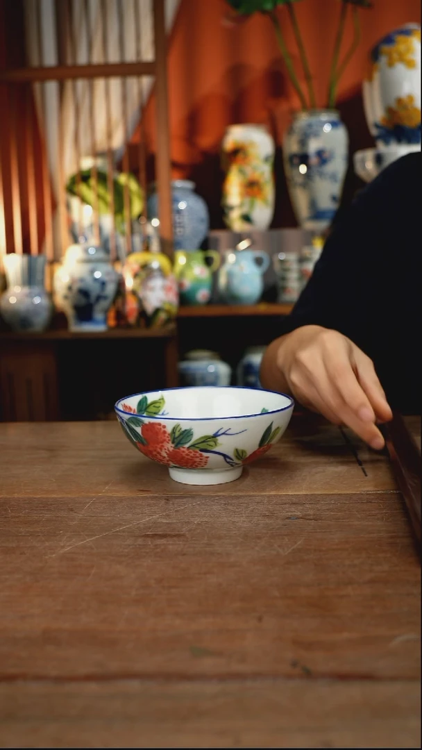 瓷片【简家甄选】景德镇设计师釉下手绘陶瓷餐具