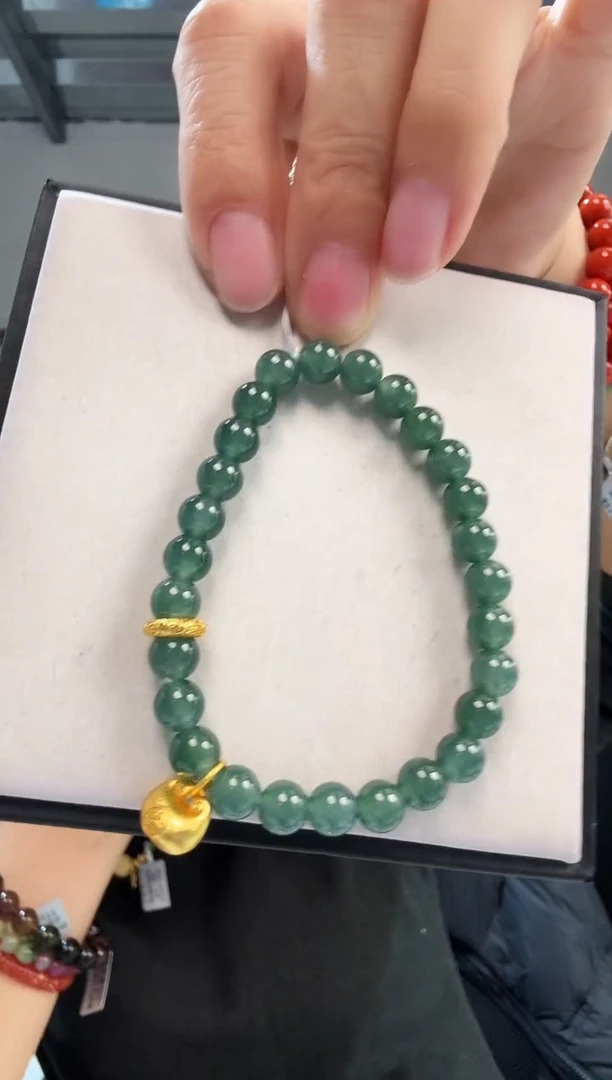 未镶嵌手链翡翠优0163 约6mm