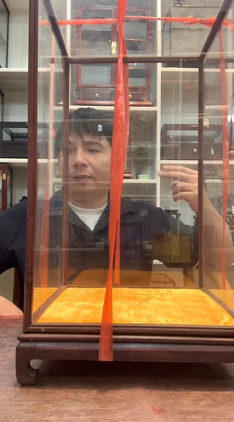 红酸枝木类24*24*40玻璃罩650