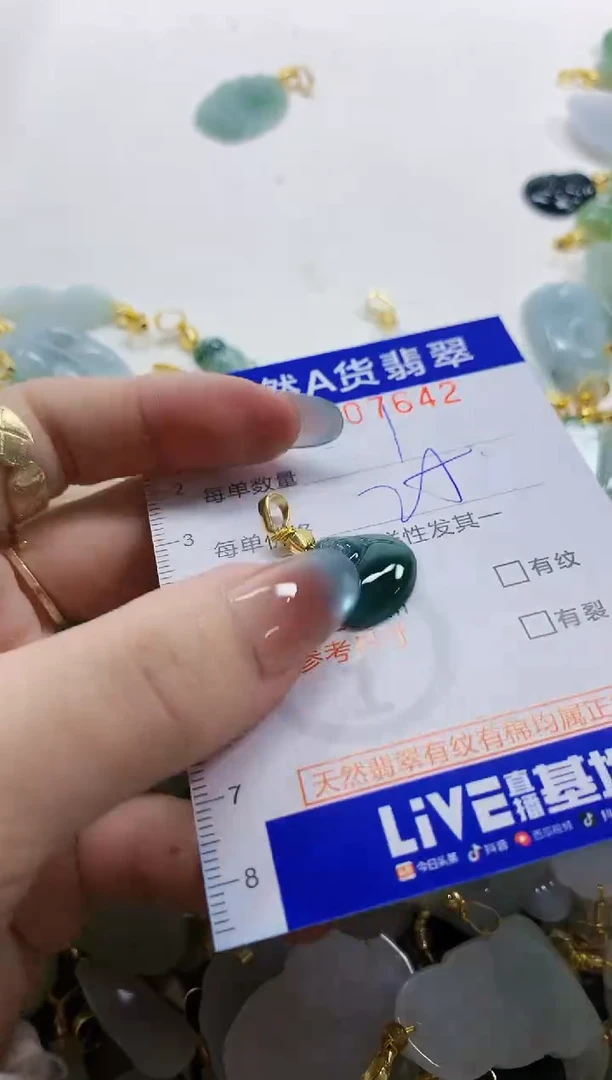 颈饰未镶嵌翡翠纯天然a货翡翠