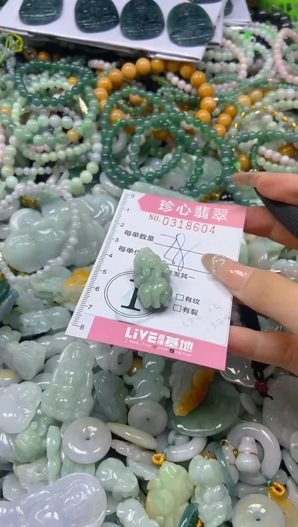 翡翠未镶嵌颈饰闪购0318604