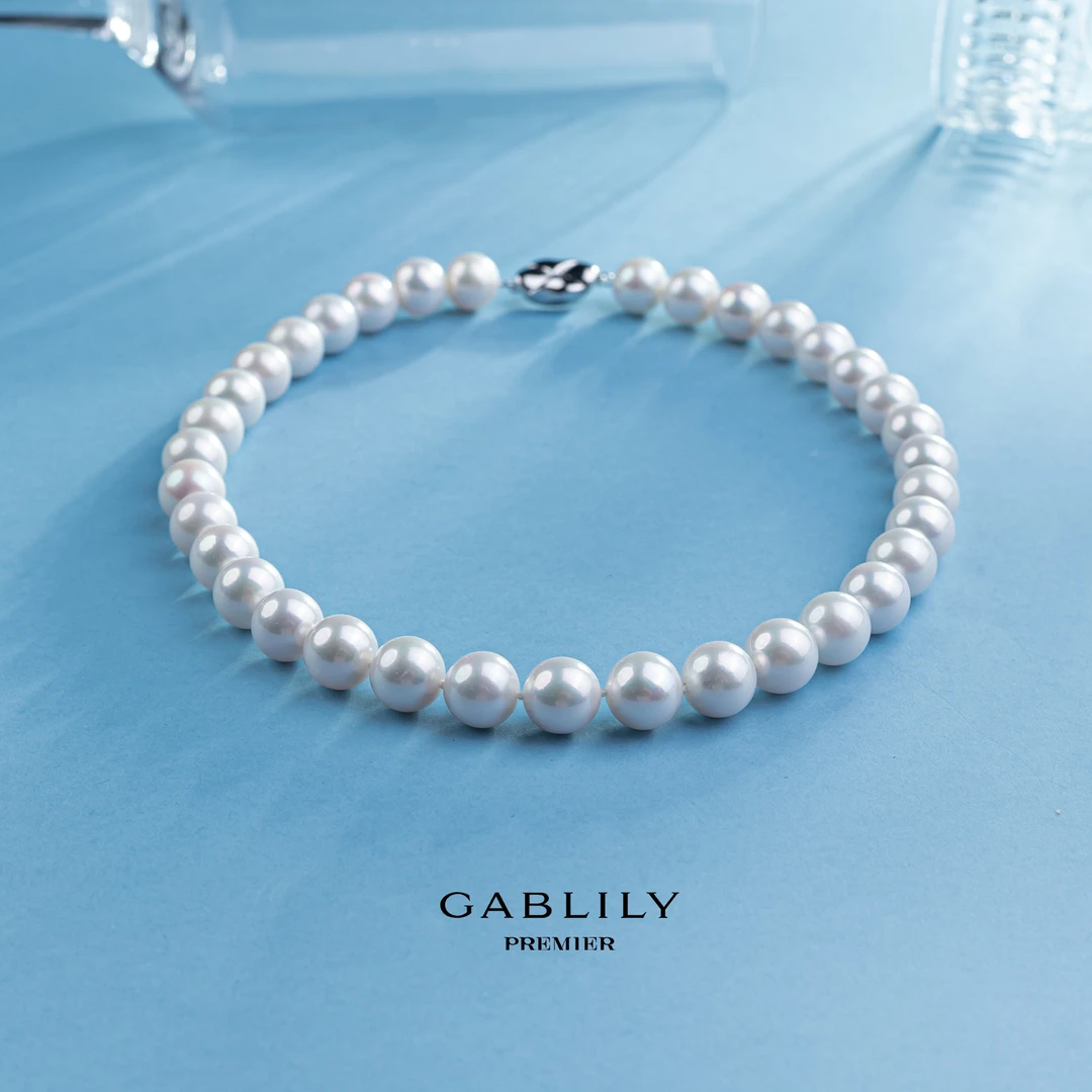 【胡兵珍选】GABLILY premier 淡水珍珠珈白丽 S925银项链 11-13mm