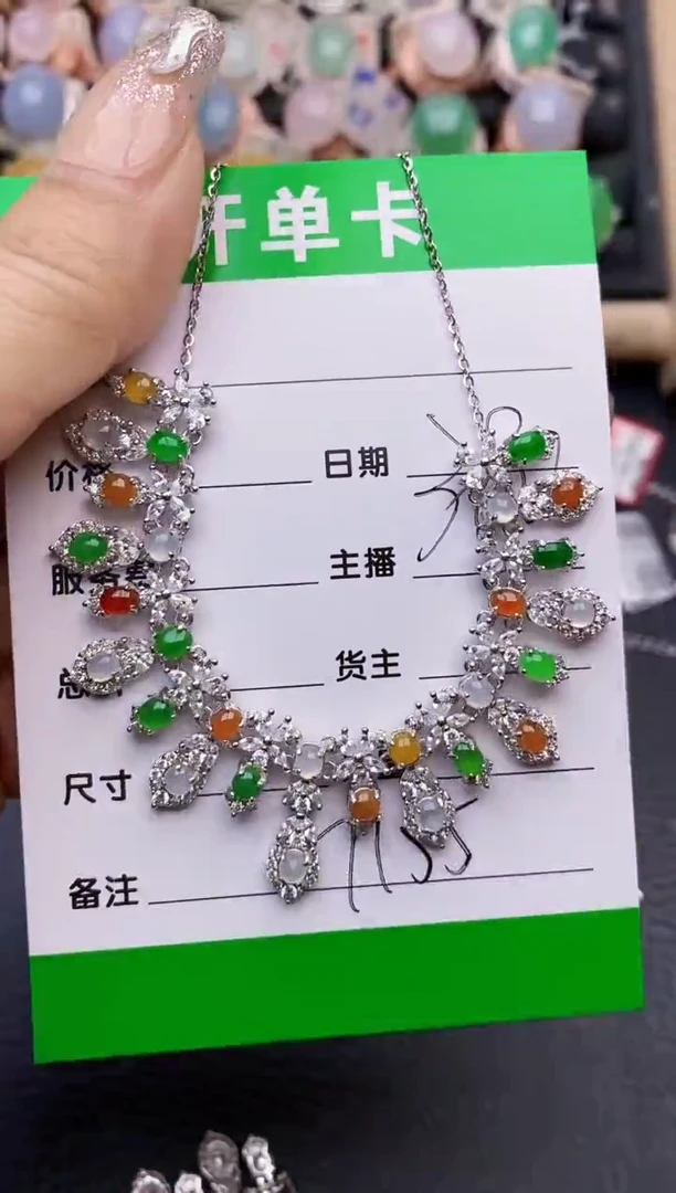 【闪购商品】翡翠戒指银S925镶嵌7155