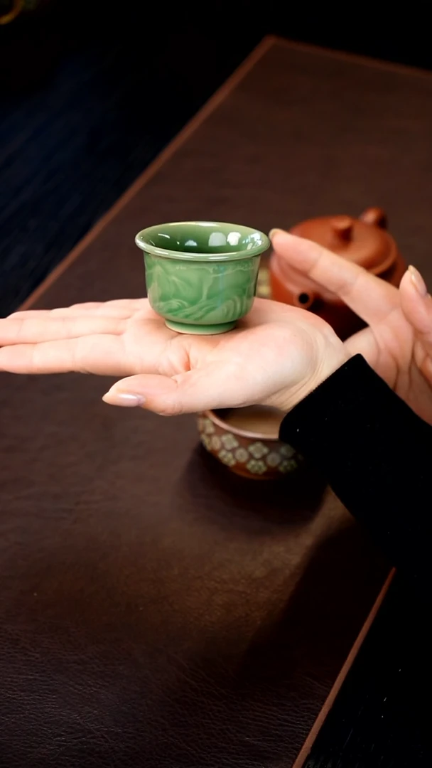 青瓷手工茶器包邮不带礼盒