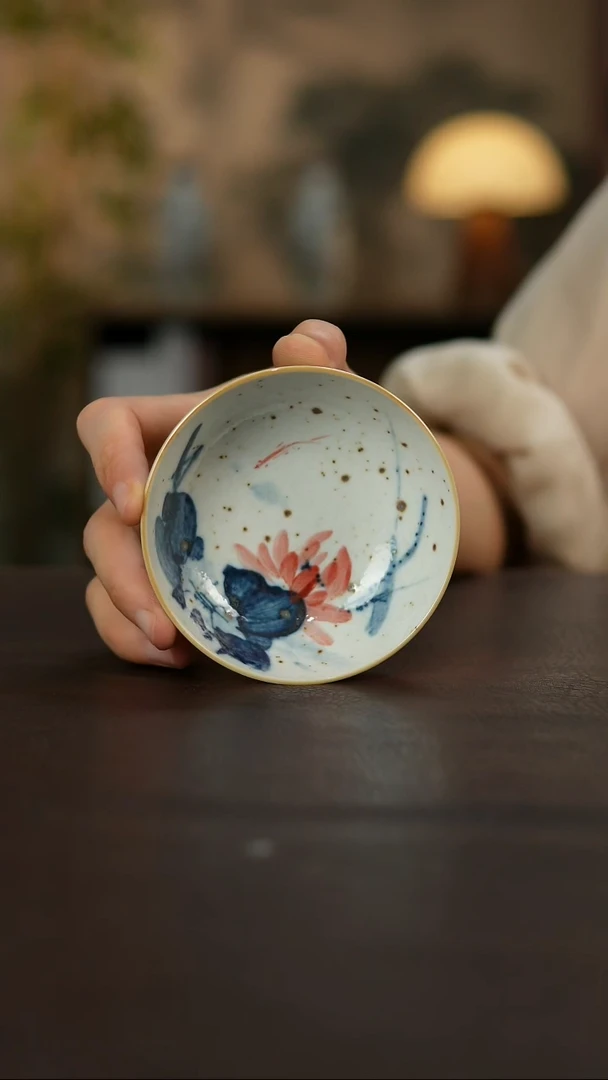杯景德镇陶瓷杯碗柴烧多人