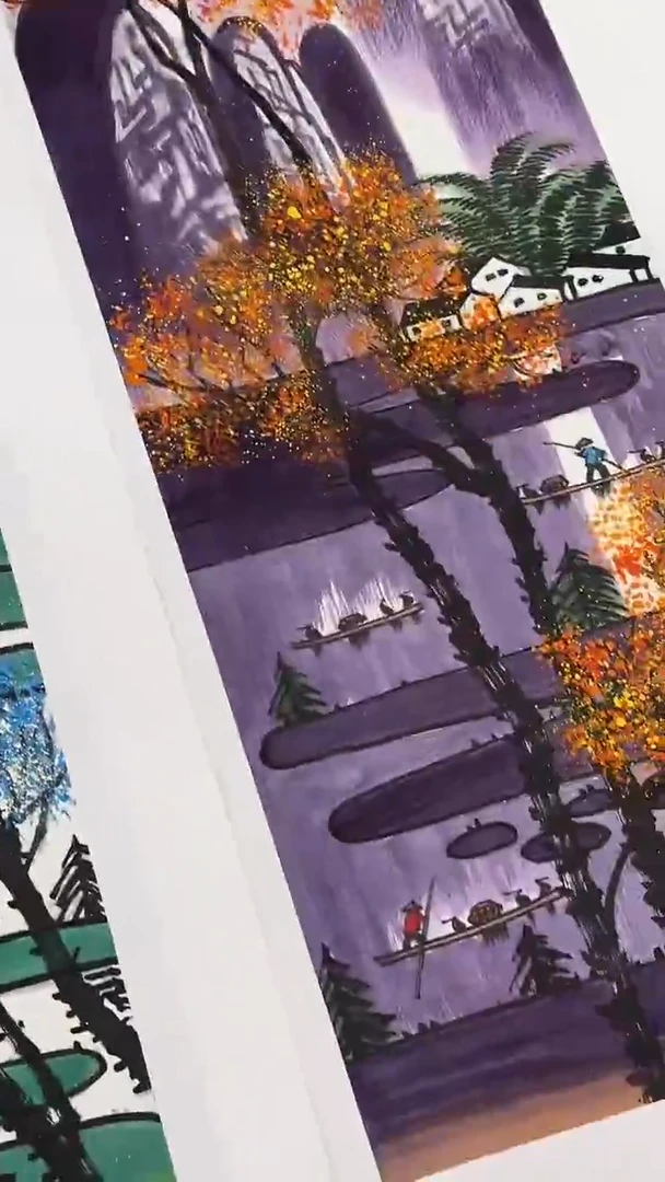 国画王炳杰手绘绘画作品16-24