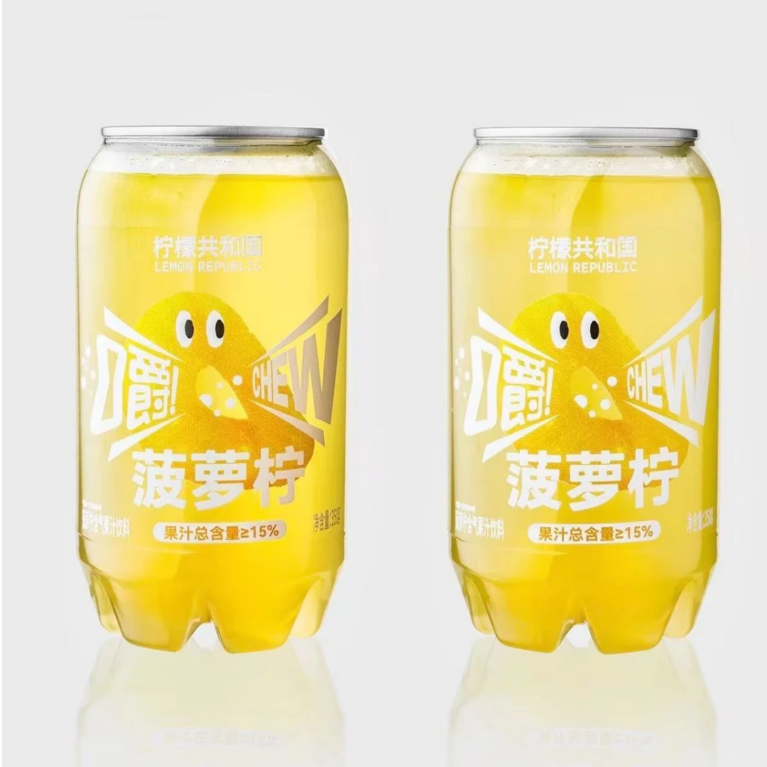 短保90天【26.1.6到期】柠檬共和国菠萝柠350g*7瓶酸爽解腻