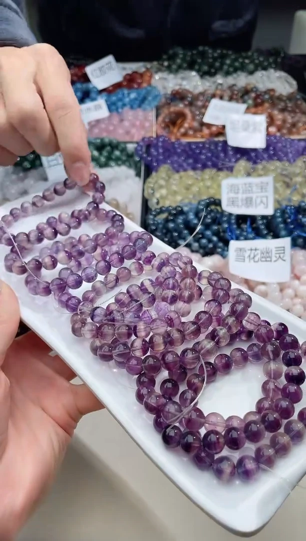 【闪购商品】水晶手链银S925镶嵌紫罗兰557