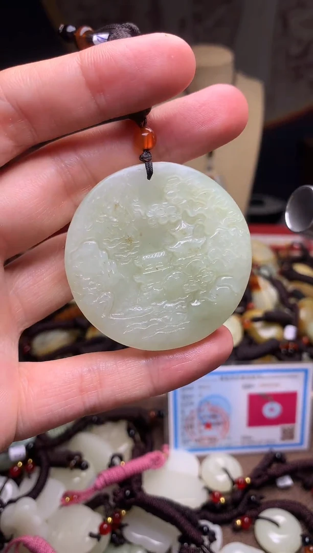 颈饰未镶嵌和田玉新疆料青海料清水和田玉吊坠