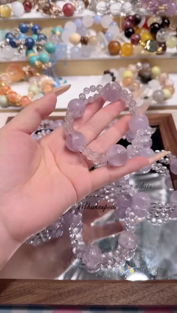 未镶嵌手串水晶多样性发一