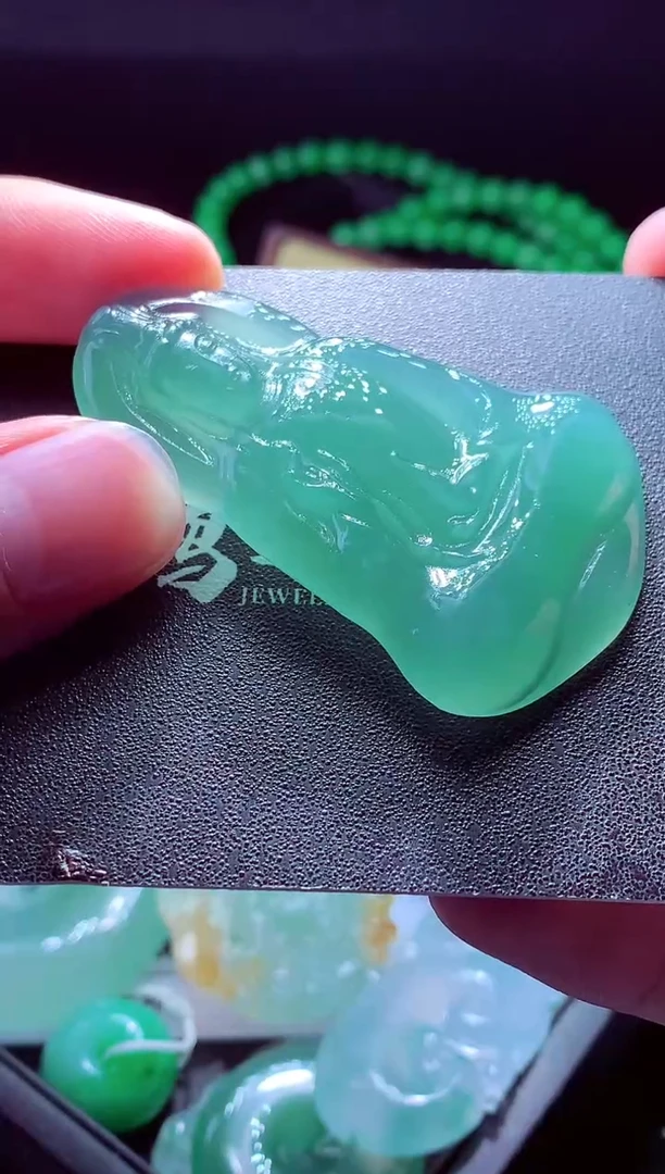 未镶嵌定制翡翠彭*#翡翠毛货定制
