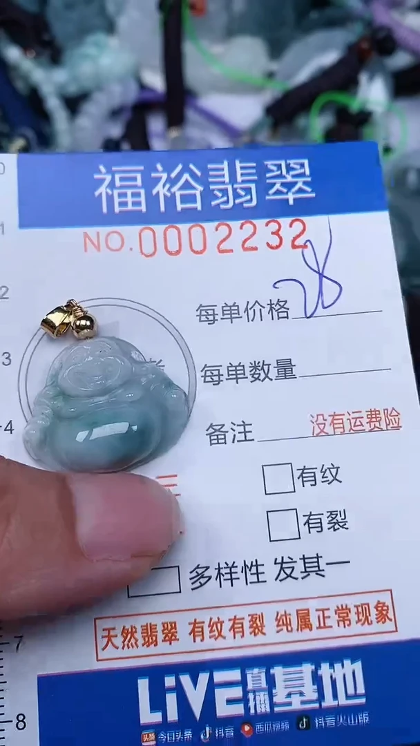 翡翠未镶嵌颈饰...0002232