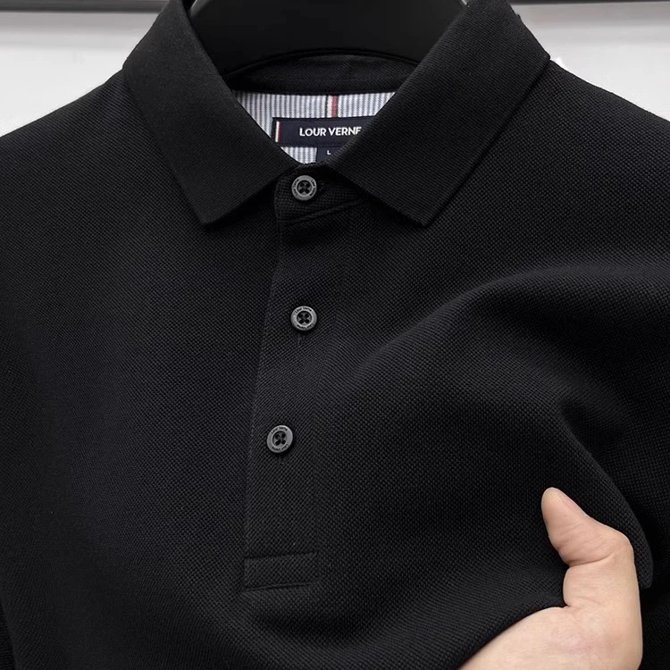 BOY NORMAN高品质100%纯棉短袖polo衫夏季男士纯色珠地棉时尚t恤