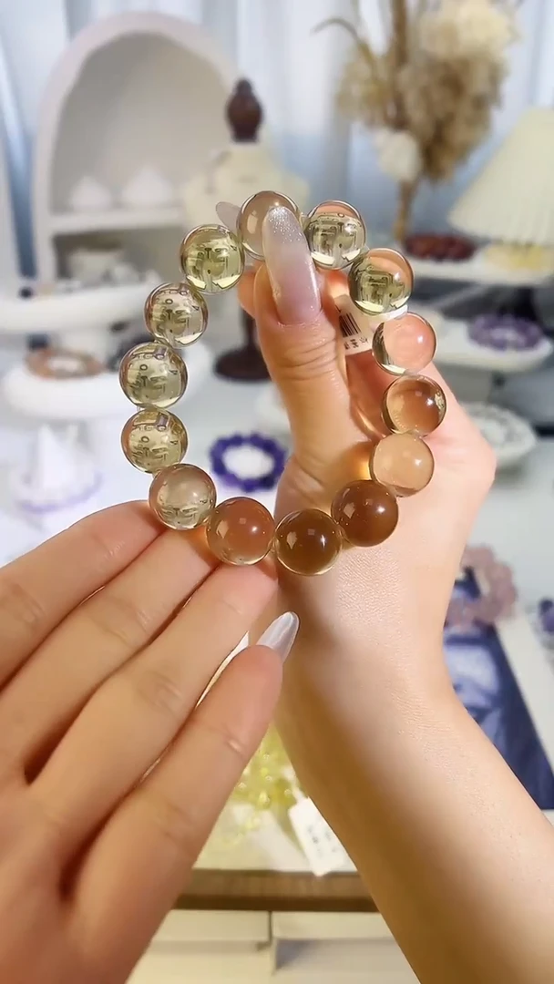 未镶嵌手串水晶黄水晶多样性发其一