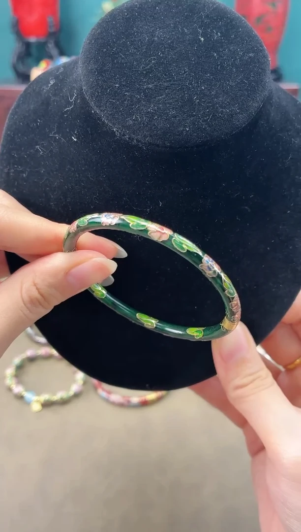 景泰蓝54-58圈绿色