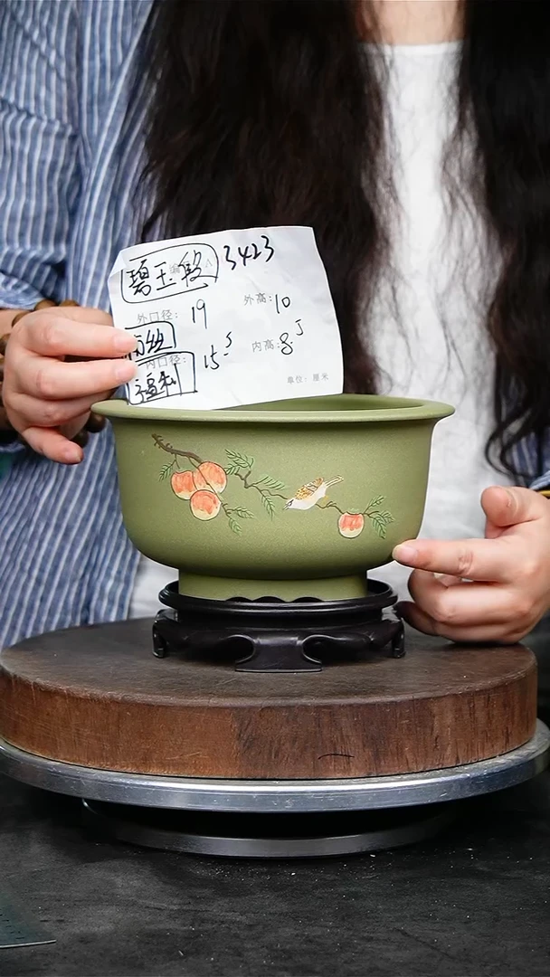 紫砂花盆3423+s紫砂花盆