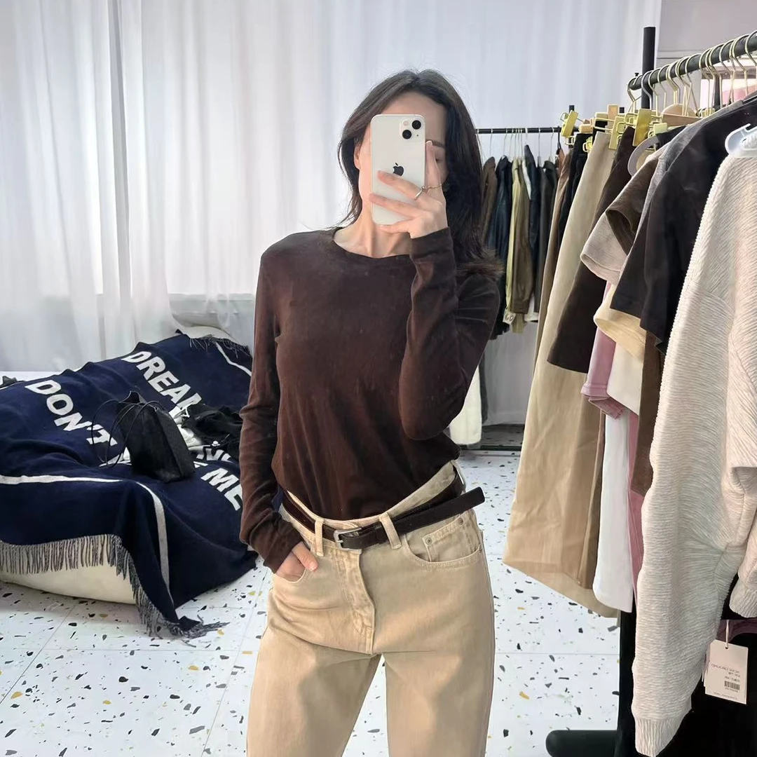 春秋款圆领打底衫