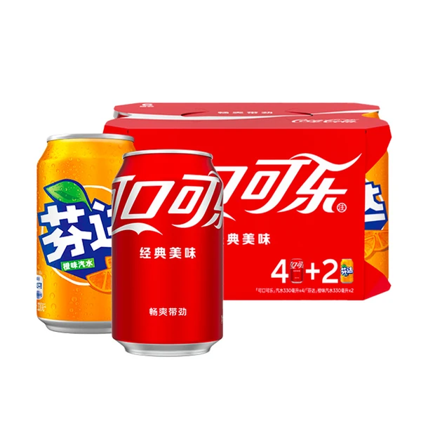 可口可乐芬达混合装 330ml*6
