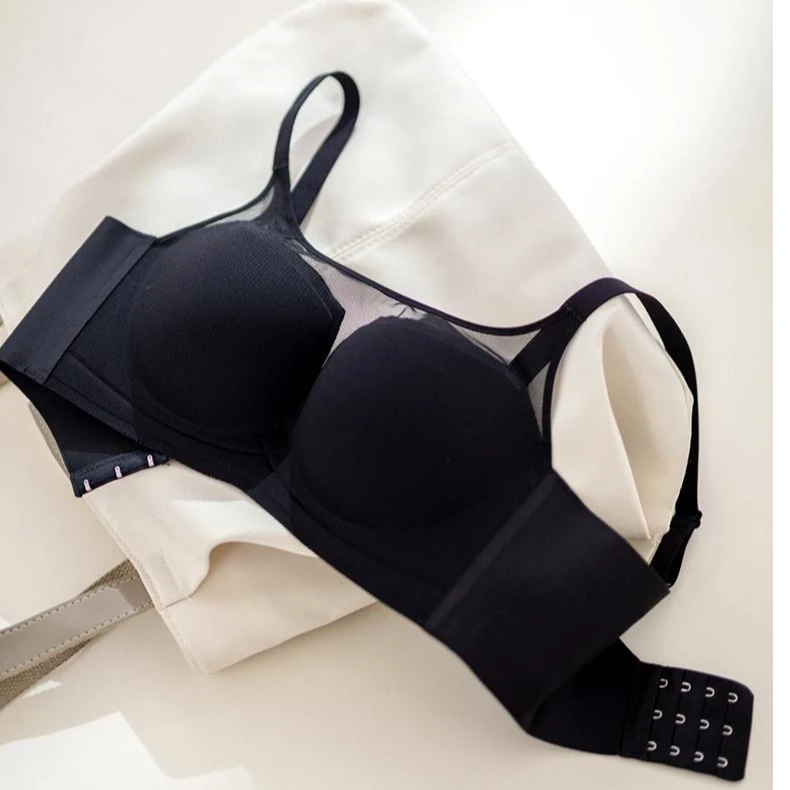 新款抹胸显大舒适内衣文胸文胸罩透气小胸聚拢文胸女士大胸显小