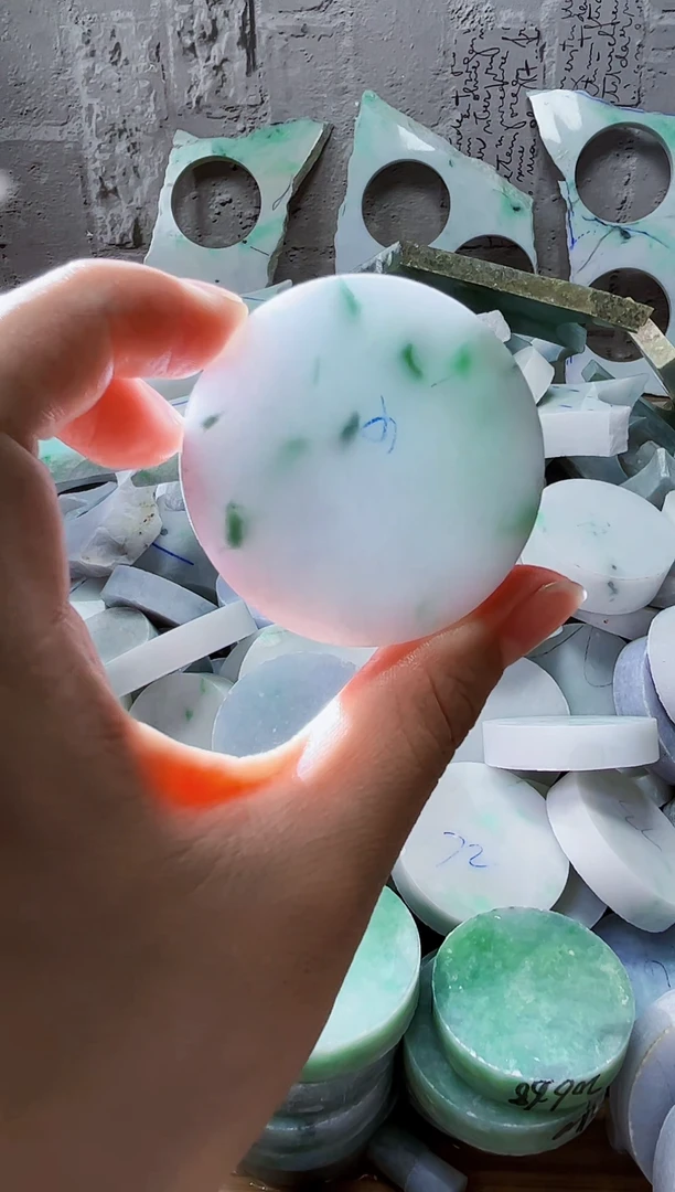 裸石翡翠天然翡翠A货489