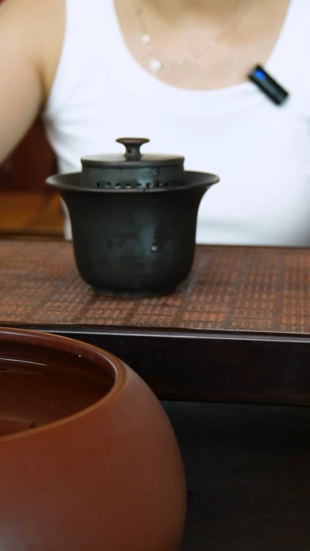 坭兴陶小官帽盖碗180cc