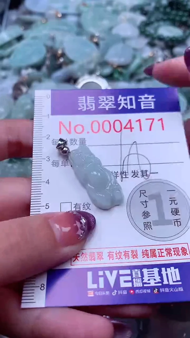 翡翠未镶嵌吊坠(不含链)4171