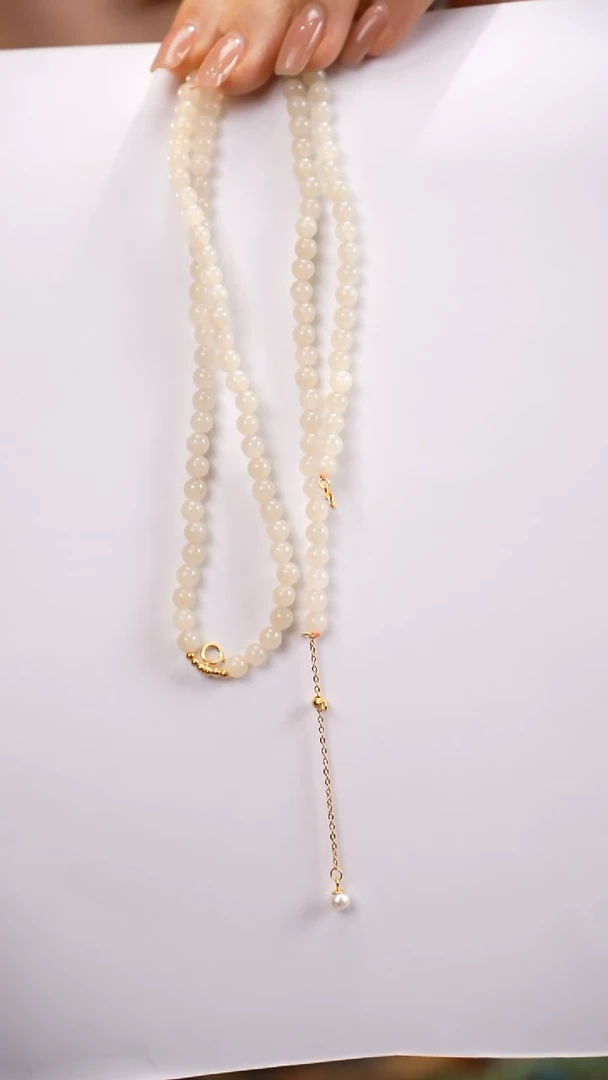 颈饰银S925镶嵌和田玉1