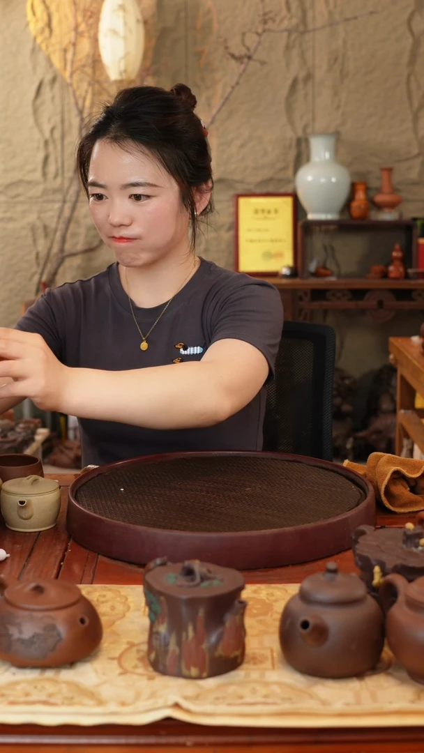 茶壶紫砂原矿手工制作