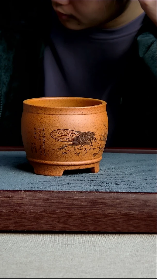 紫砂花盆10.5*9内径尺寸