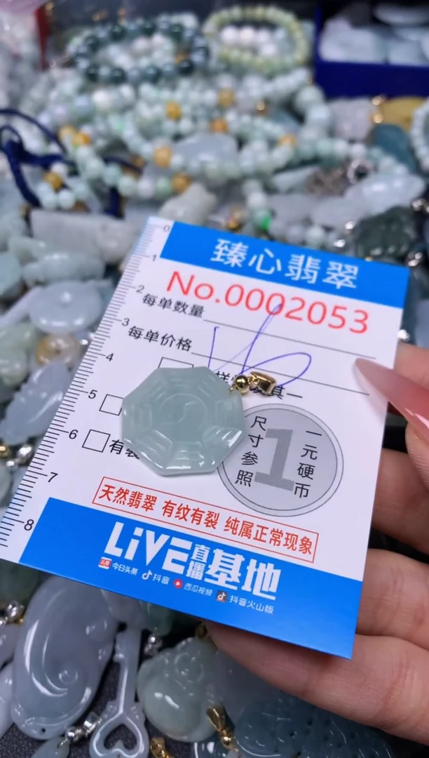 【闪购商品】翡翠颈饰未镶嵌含绳0002053