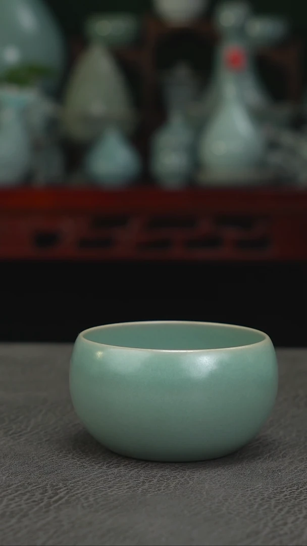 扫地僧  柴-张公巷釉禅定杯 精品=二
