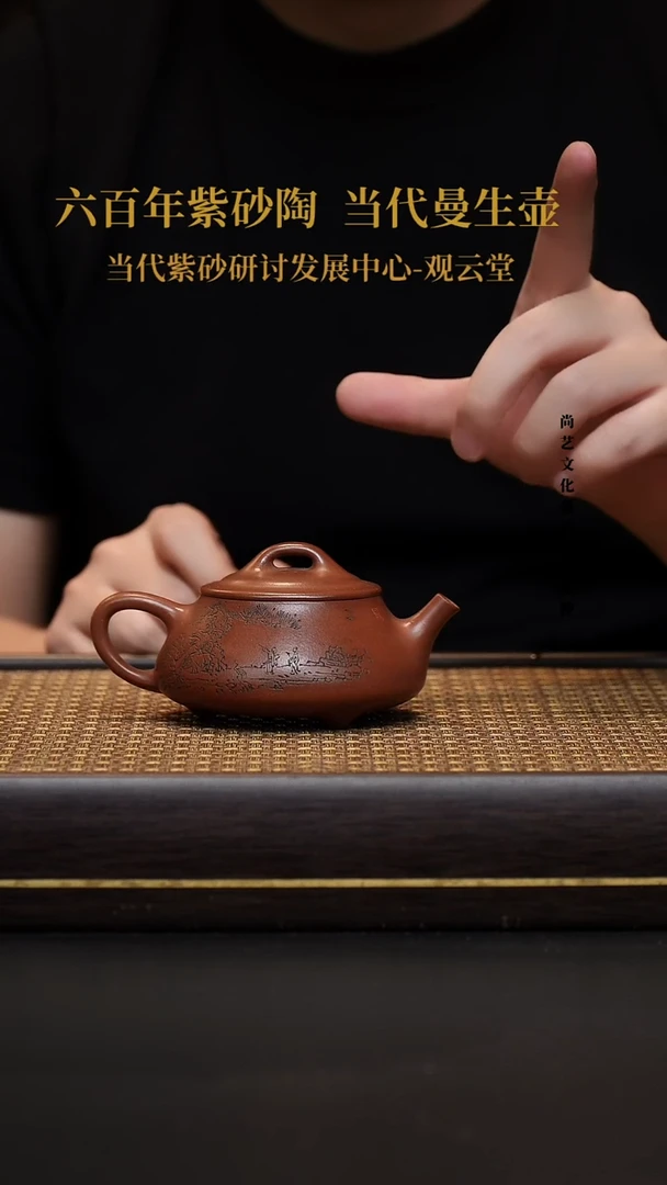 茶壶紫砂宜兴紫砂壶石瓢