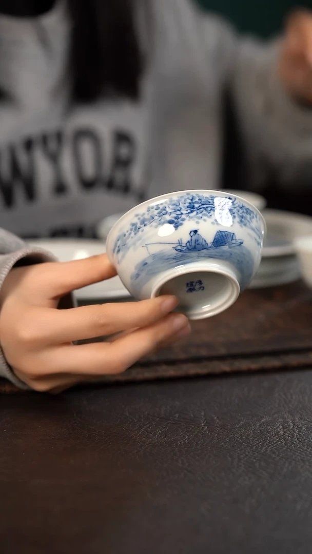【闪购商品】杯325号HLX陶瓷山水普洱杯