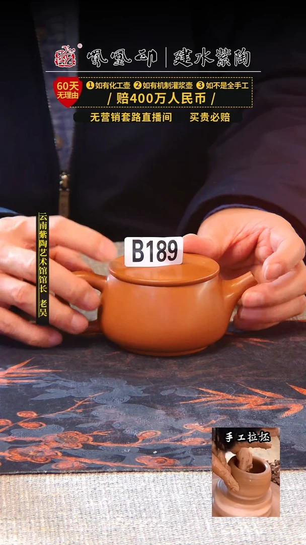 【闪购商品】壶凤凰印建水紫陶壶微瑕/B189