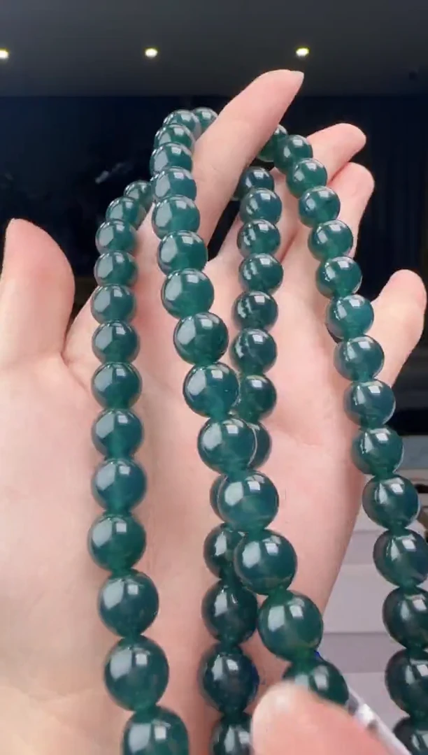 翡翠未镶嵌项链CC@@960Q7J03549