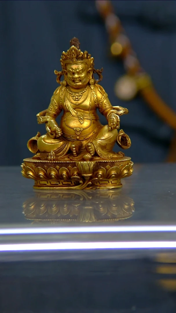 【闪购商品】紫铜鎏金 黄财神 6公分