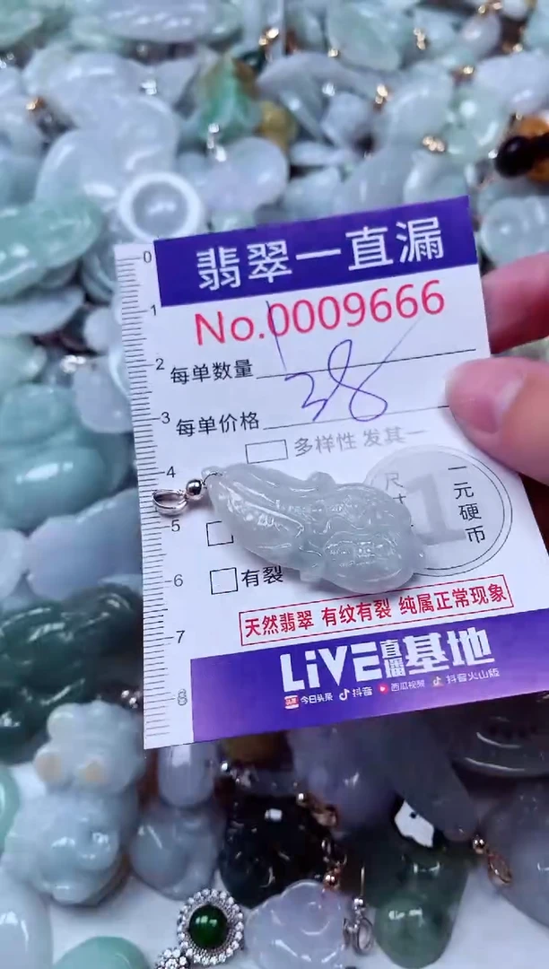 吊坠(不含链)未镶嵌翡翠9666