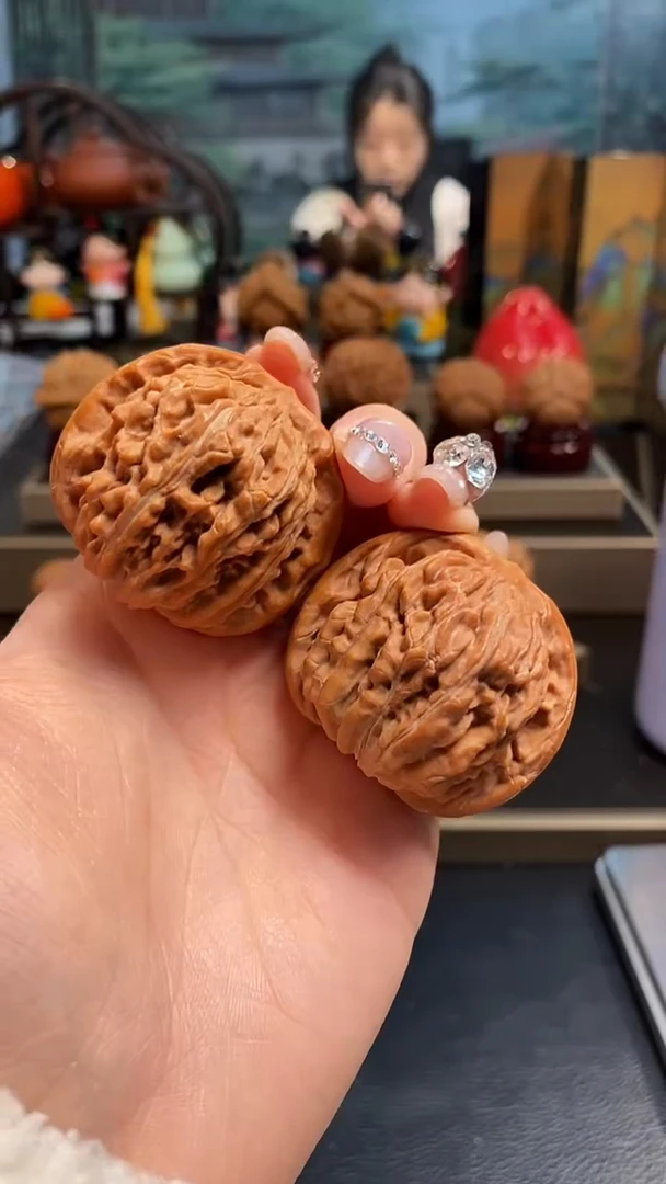 【闪购商品】文玩核桃把件H398四座楼43