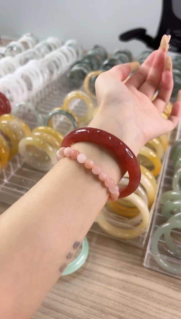 未镶嵌手镯石英质玉123-65HO