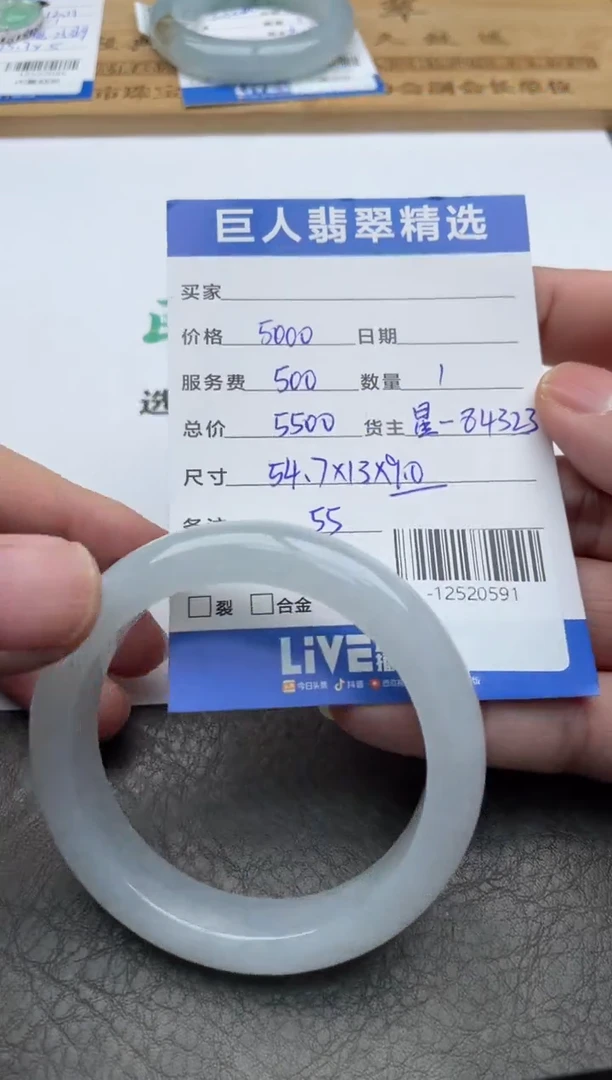 颈饰未镶嵌翡翠手镯多人-12520591