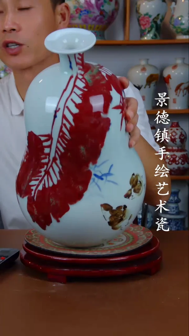 现代景德镇手工手绘陶瓷摆件39