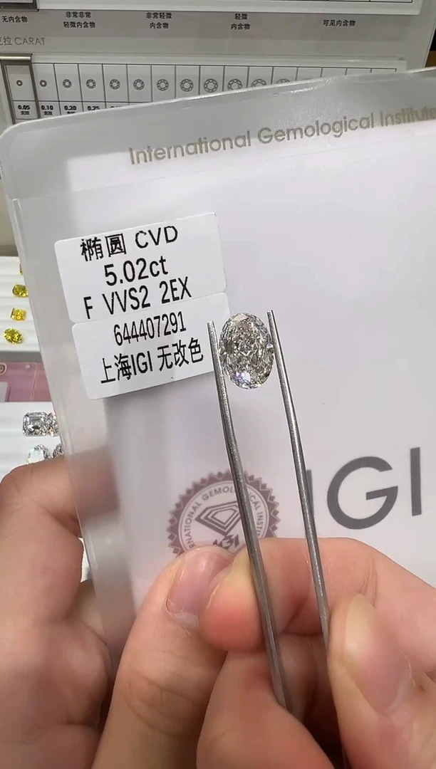 【闪购商品】实验室培育钻石未镶嵌@5.02ct 先鉴赏，再定制！