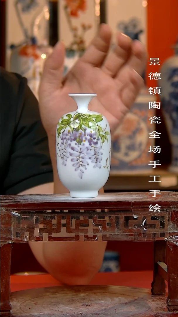 摆件景德镇陶瓷 手工手绘