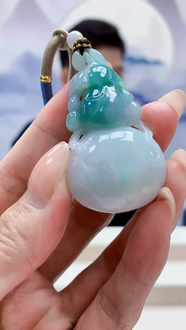 未镶嵌定制翡翠4917MM-毛货挂件65