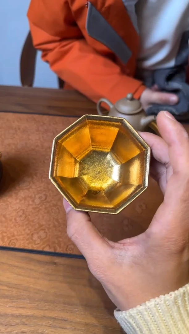 预售 霖松堂 赤金 八方杯