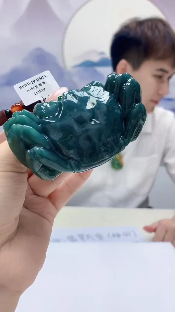 未镶嵌定制翡翠4868xx-毛货挂件40