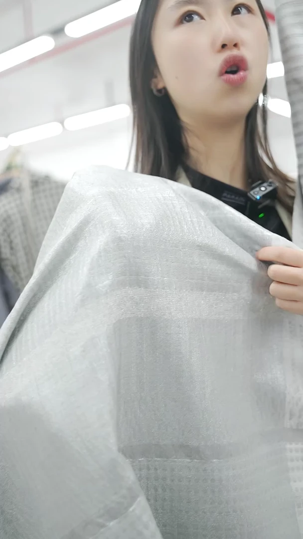 亚麻2米RLCCERI VI+亚麻金属丝提花面料外套服装幅宽